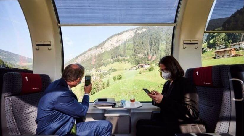 Vistas desde el Tren que recorre Europa