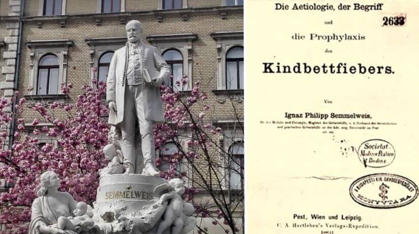 Estatua de Ignaz Philipp Semmelweis en Hungría