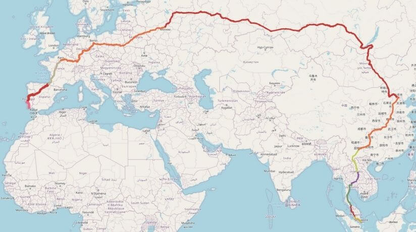 Viaje en tren más largo del mundo