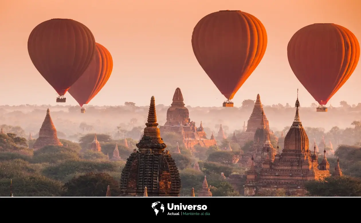 Bagan, Myanmar en globo aerostático