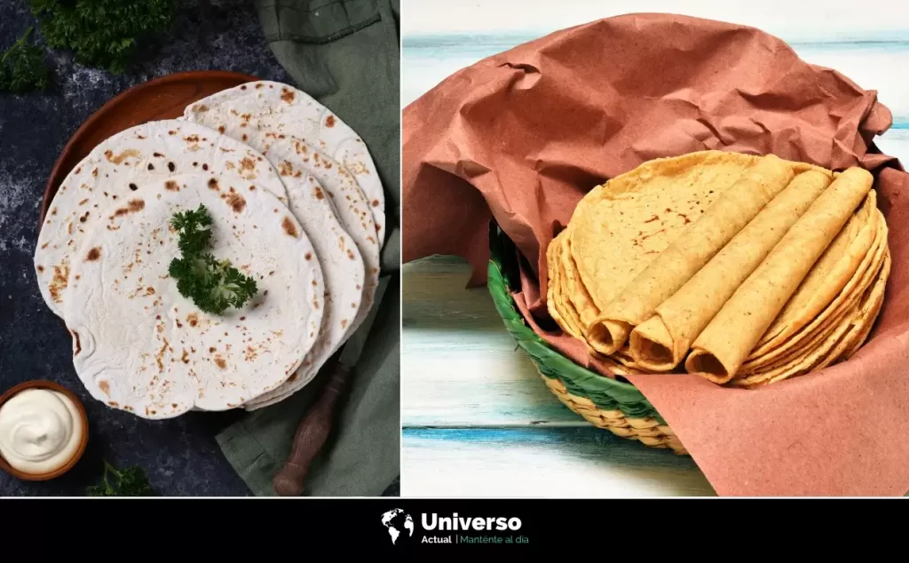Tortilla de maíz amarilla o blanca