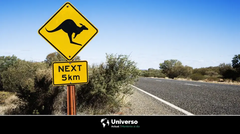 Australia señal canguro
