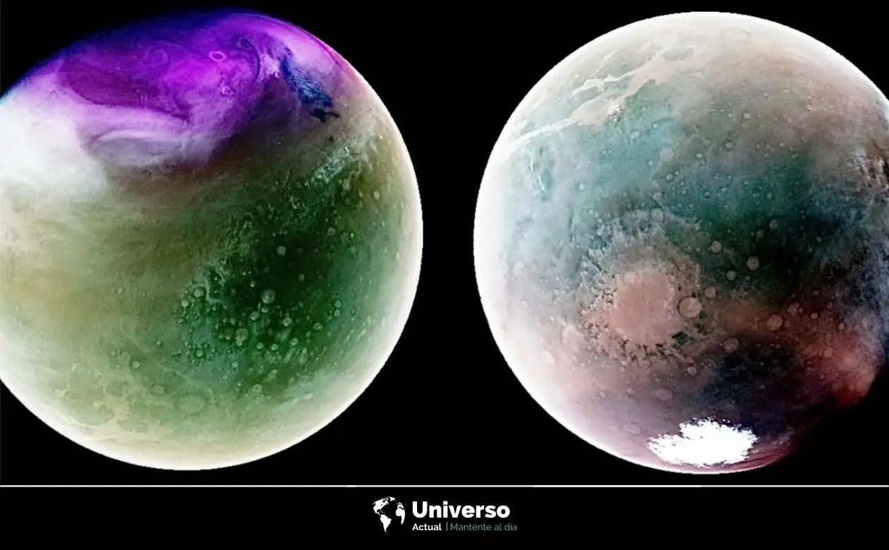 Imágenes de Marte capturadas por MAVEN | Créditos: NASA