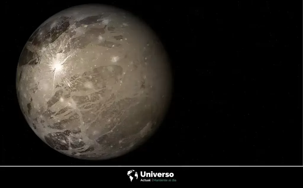 ¿Qué son las luces en Ganímedes la luna de Júpiter ?