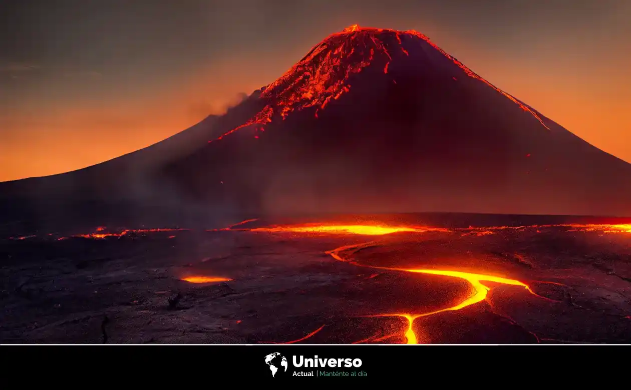 Volcán erupción hawaiano